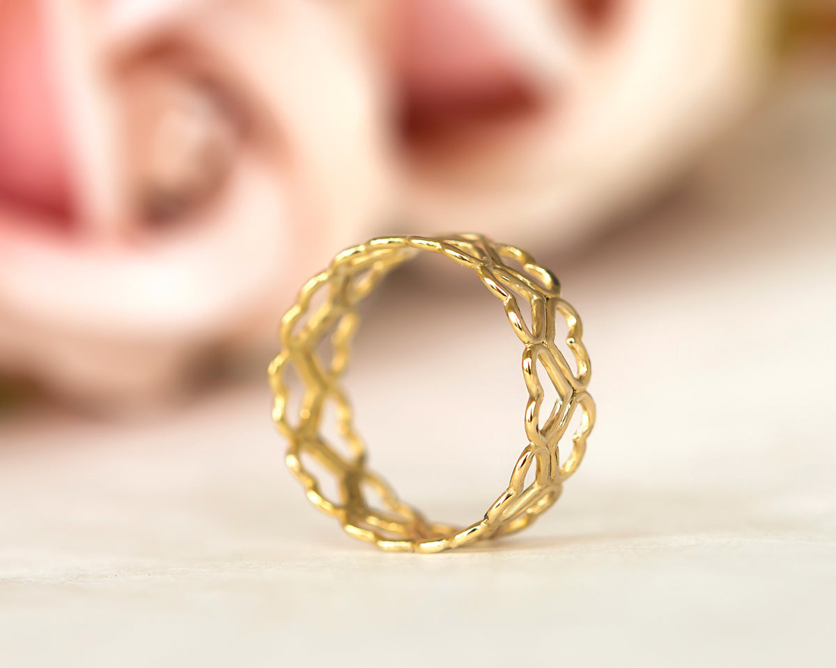Hearts Gold Ring