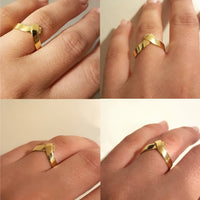 Chevron Wedding Band, 14k Gold Ring, Gold V Band , Gold Wedding Band, Wedding Band for Women, Arrow Ring,  Modern Minimalist Ring Band
