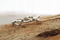 Nature Inspired Infinity Braided Twig Ring