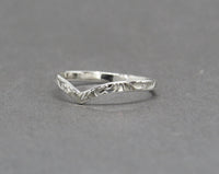 Floral Chevron Wedding Band
