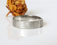 Brushed Men Wedding Band