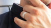 טבעת נישואין לגבר מזהב מט מוברש