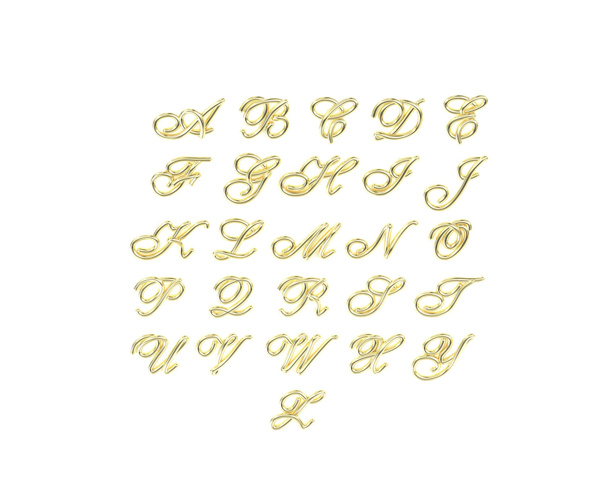 Personalized Earrings, Gold Initial Stud Earrings, Gold Letter Earrings, Initial Earrings, Script Earrings, Anniversary Gift