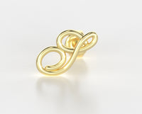 Initial Stud Earrings, Personalized initial earring studs, Gold Initial Earrings, 14k Gold Stud Earrings, Post initial earrings, Letter Stud