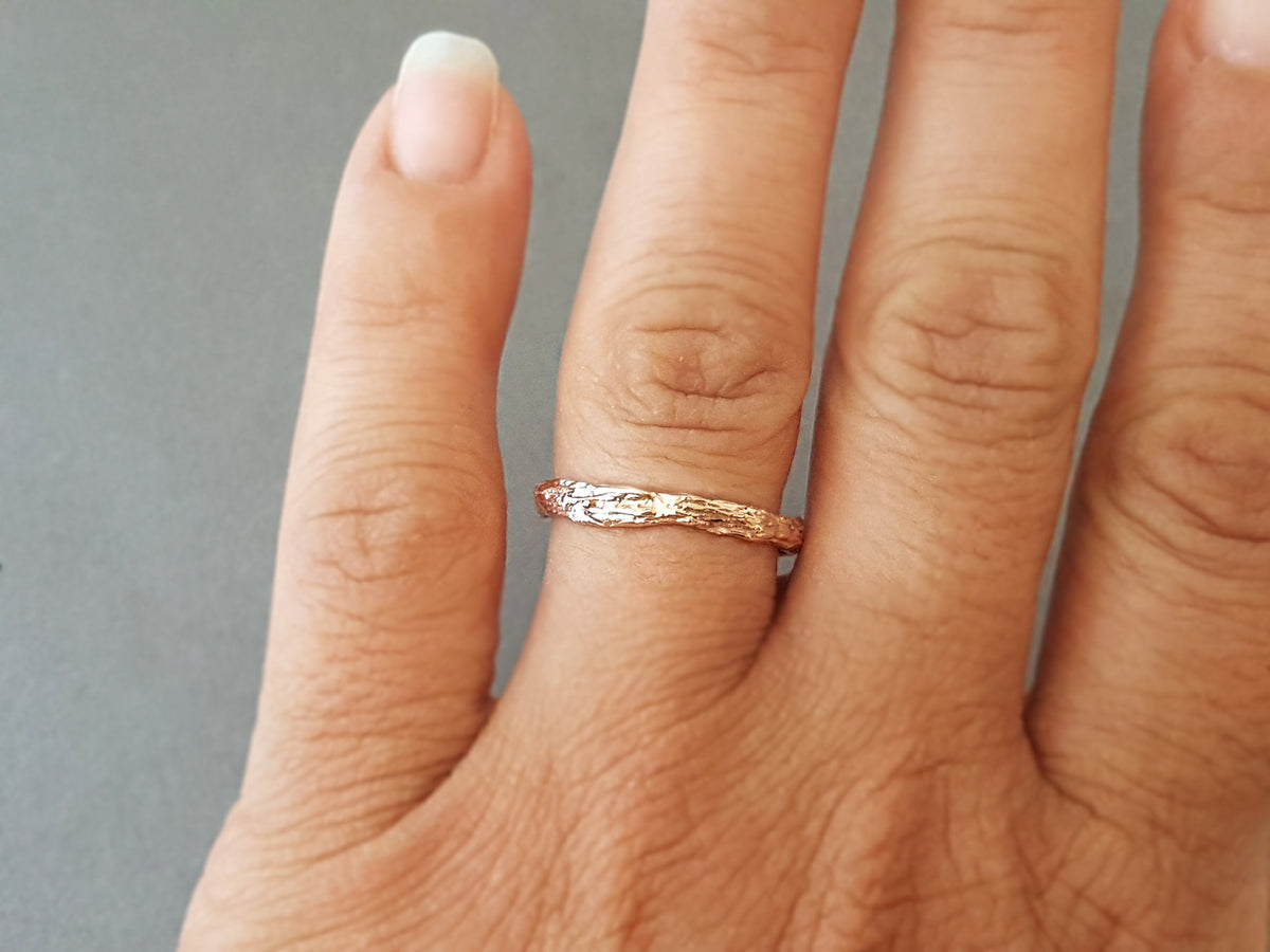 Natural Twig Wedding Band