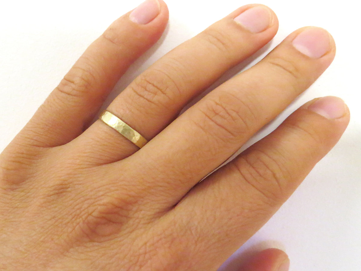 Hammered Wedding Band | For Him