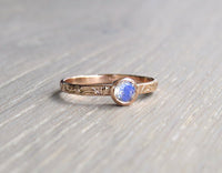 Floral Moonstone Ring