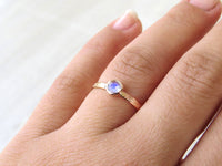 Floral Moonstone Ring