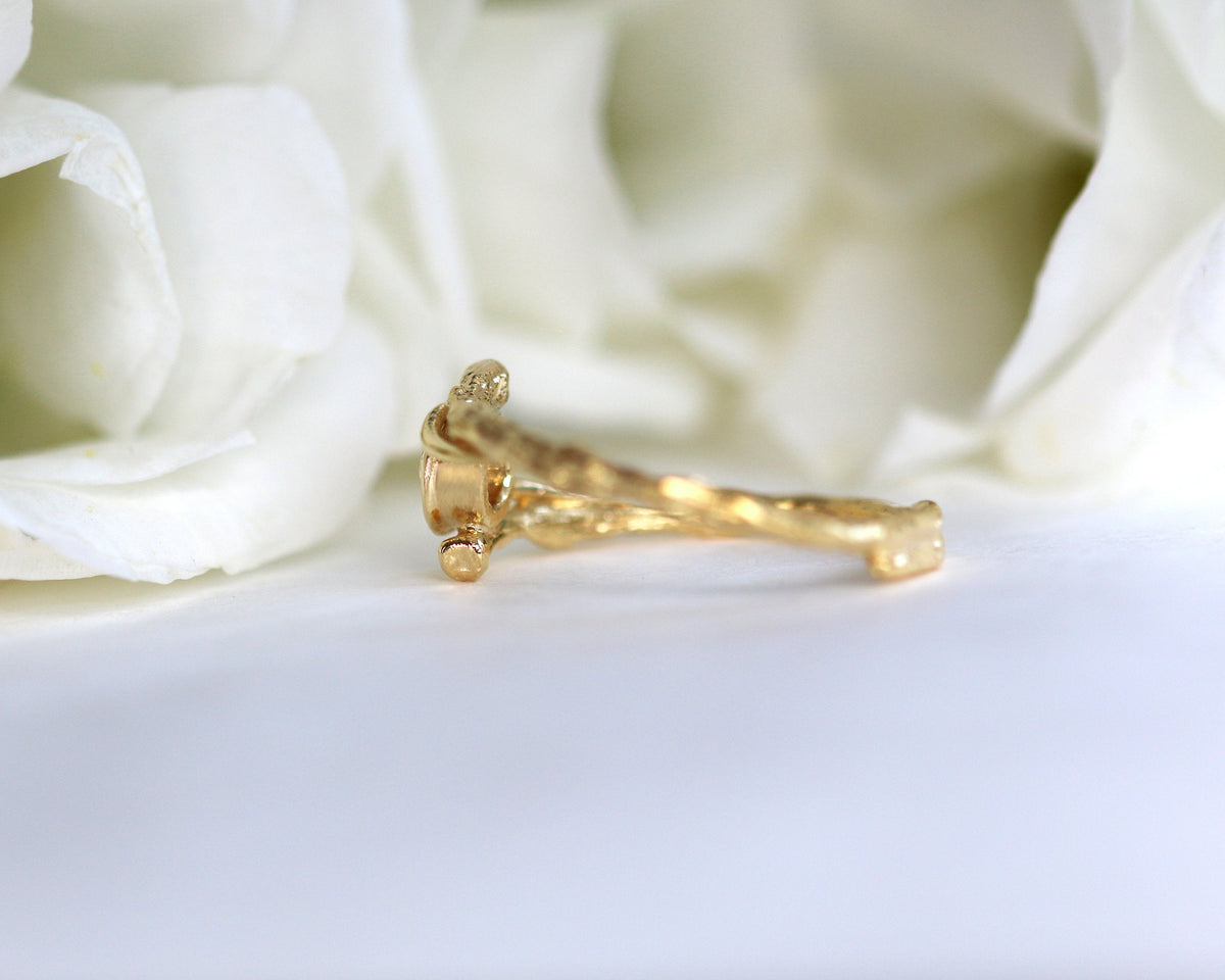 Nature Inspired Diamond Engagement Ring