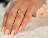Braided Diamond Ring