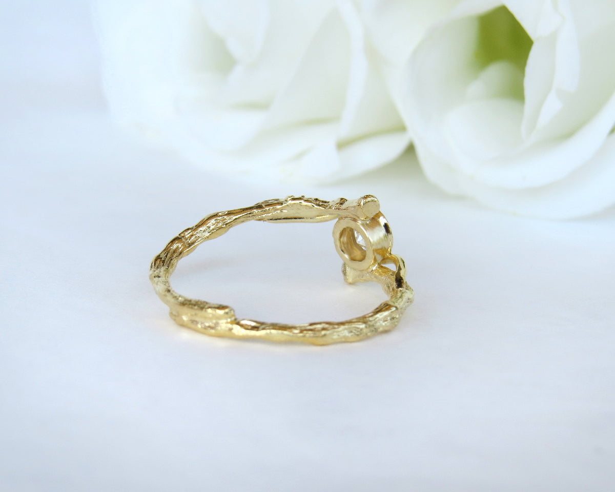 Nature Inspired Moonstone Ring
