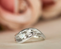 Bold Wave Diamond Ring