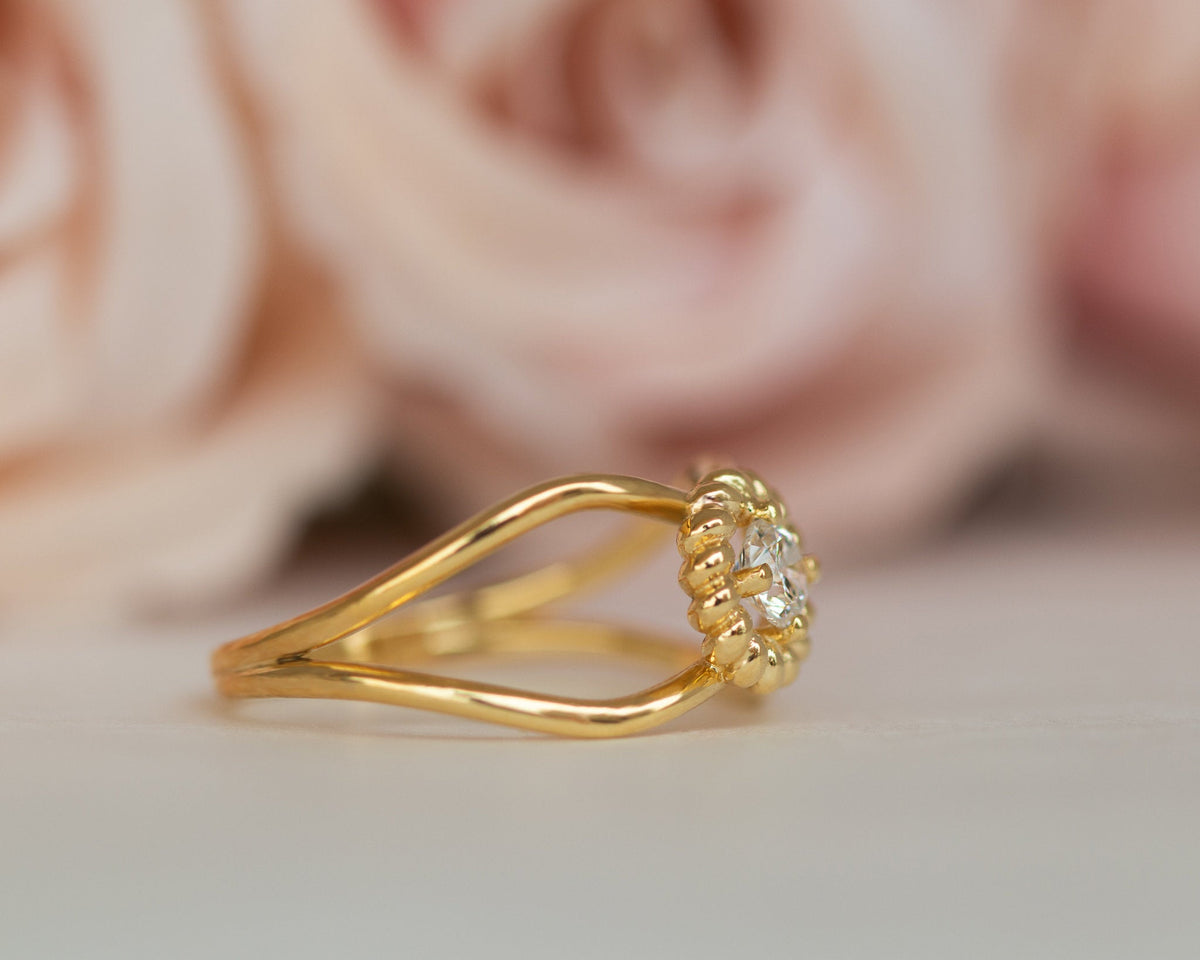 Braided Diamond Ring