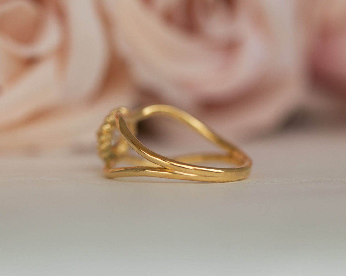 Braided Diamond Ring
