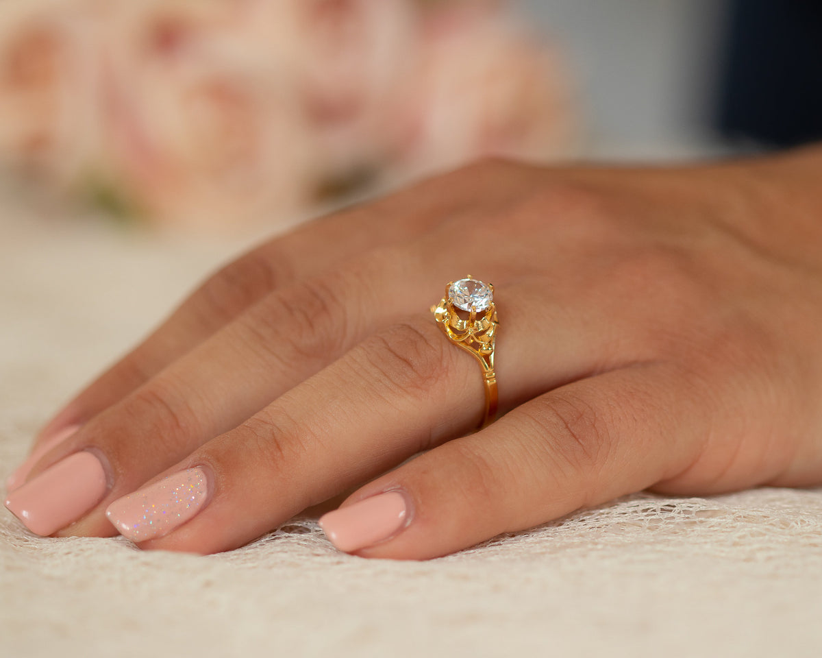 Vintage Inspired Diamond Ring