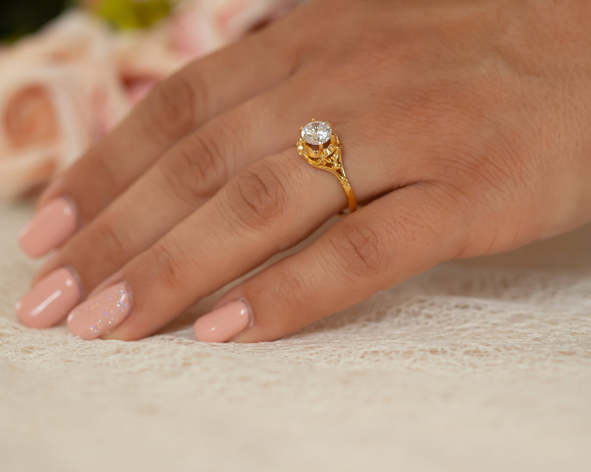 Vintage Inspired Diamond Ring