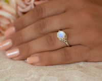 Vintage Inspired Moonstone Ring