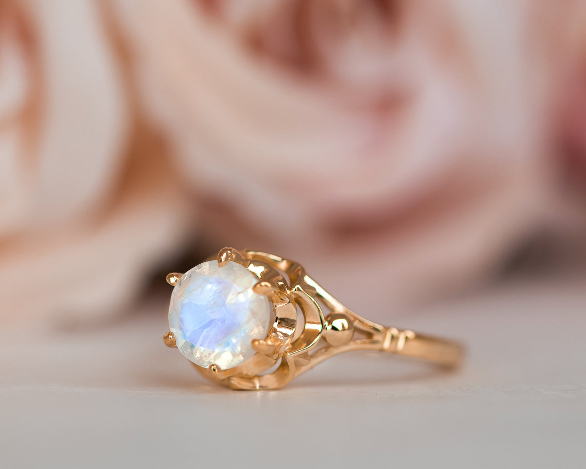 Vintage Inspired Moonstone Ring