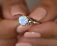 Vintage Inspired Moonstone Ring