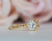 Nature Inspired Twig Diamond Ring