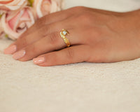 Leaf Engagement Ring