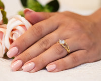 Nature Inspired Twig Diamond Ring