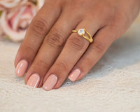 Nature Inspired Twig Diamond Ring