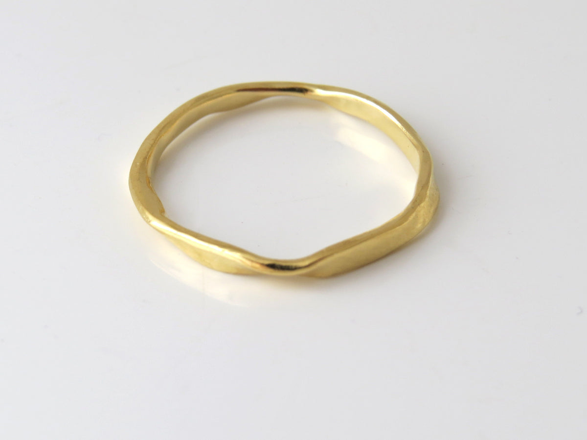 White Gold Wedding Ring, 14k Gold Band, Unique Wedding Band, Matching Wedding Bands, His and Her Ring, Unisex Band, Delicate Sculptured Ring