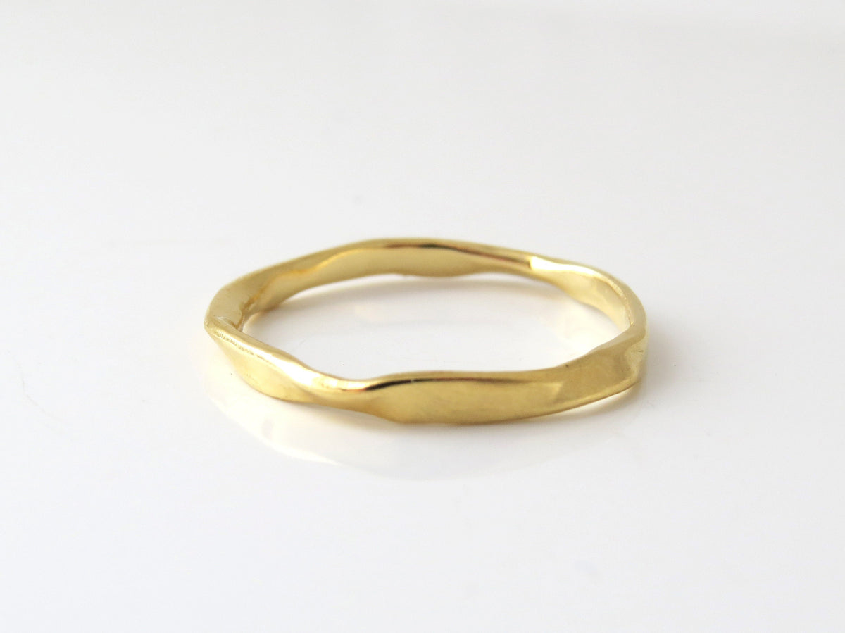 White Gold Wedding Ring, 14k Gold Band, Unique Wedding Band, Matching Wedding Bands, His and Her Ring, Unisex Band, Delicate Sculptured Ring