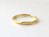 White Gold Wedding Ring, 14k Gold Band, Unique Wedding Band, Matching Wedding Bands, His and Her Ring, Unisex Band, Delicate Sculptured Ring