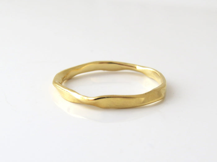 White Gold Wedding Ring, 14k Gold Band, Unique Wedding Band, Matching Wedding Bands, His and Her Ring, Unisex Band, Delicate Sculptured Ring