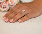 Rose Quartz Engagement Ring, Nature Engagement Ring, Twig Engagement Ring, Gemstone Gold Ring, Branch Ring, Pink Gemstone Ring, Solitaire