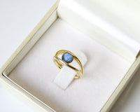 Labradorite Ring, Labradorite Engagement Ring, Gemstone Engagement Ring, Vintage Engagement Ring, Solitaire Engagement Ring, 14k, 18k, Gold