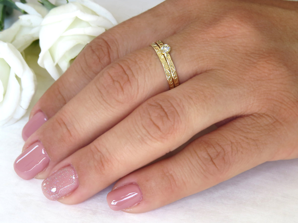 Small Diamond Engagement Ring