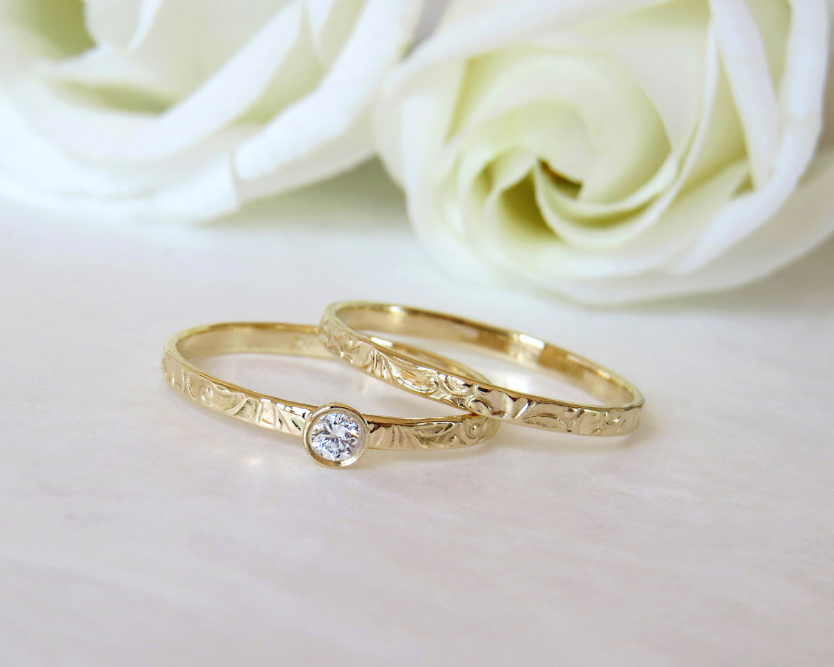 Small Diamond Engagement Ring