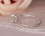 Moonstone Wedding Set, Bridal Set, Gemstone Wedding Set, Oval Moonstone Engagement Ring, Nesting Wedding Band Set, Vintage Engagement Ring