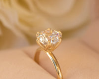 טבעת יהלום, טבעת אירוסין, סיון לוטן - Sivan Lotan Jewelry - 1 CT Engagement Ring, Moissanite Diamond Ring, 1 CT Diamond Ring, Moissanite Engagement Ring, 1 Carat Diamond Gold Ring, Solitaire Gold Ring