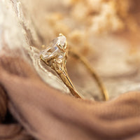 2ct Oval Moissanite Engagement Ring, Vintage Engagement Ring, Moissanite Diamond Gold Ring, Oval Solitaire Moissanite Ring, 2 Carat Ring
