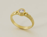 Unique Diamond Engagement Ring, Leaf Diamond Ring, Unique Diamond Ring, 14k Gold Diamond Ring, Bold Ring, Diamond Gold ring, Solid Gold Ring