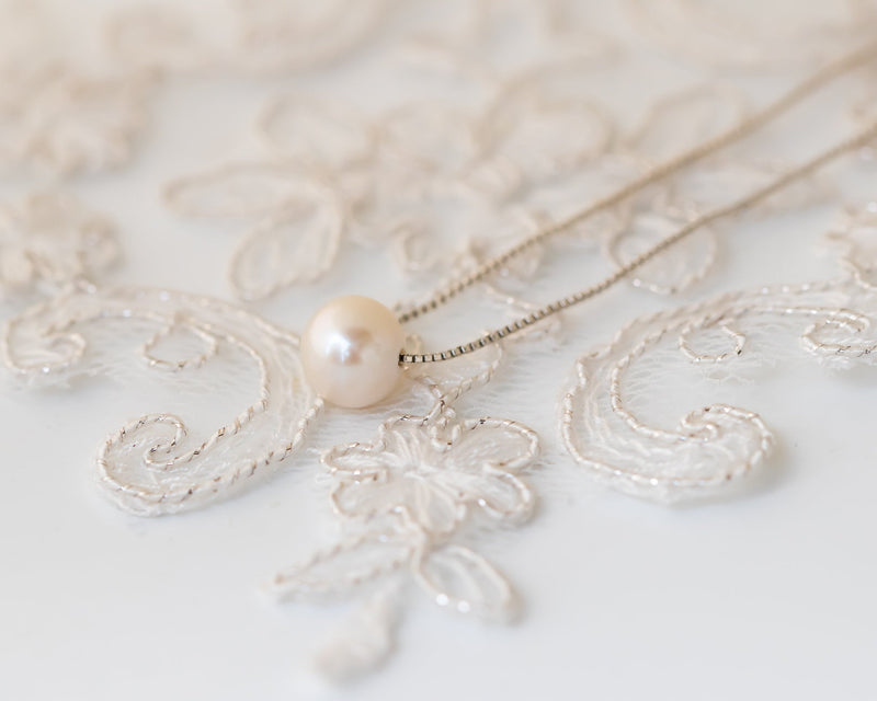 Pearl Necklace, Natural Pearl Necklace, Wedding Necklace, June Birthstone Necklace, 14K Gold Necklace, Gift Necklace, Anniversary Gift