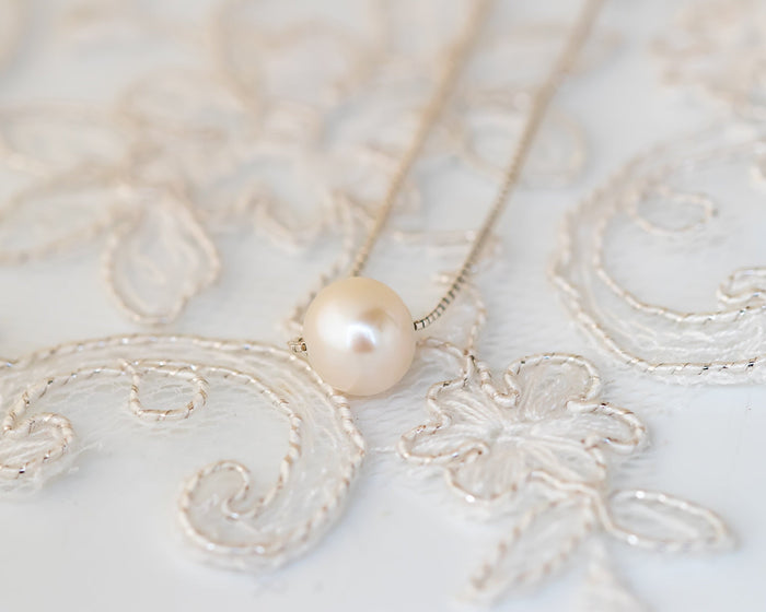 Pearl Necklace, Natural Pearl Necklace, Wedding Necklace, June Birthstone Necklace, 14K Gold Necklace, Gift Necklace, Anniversary Gift