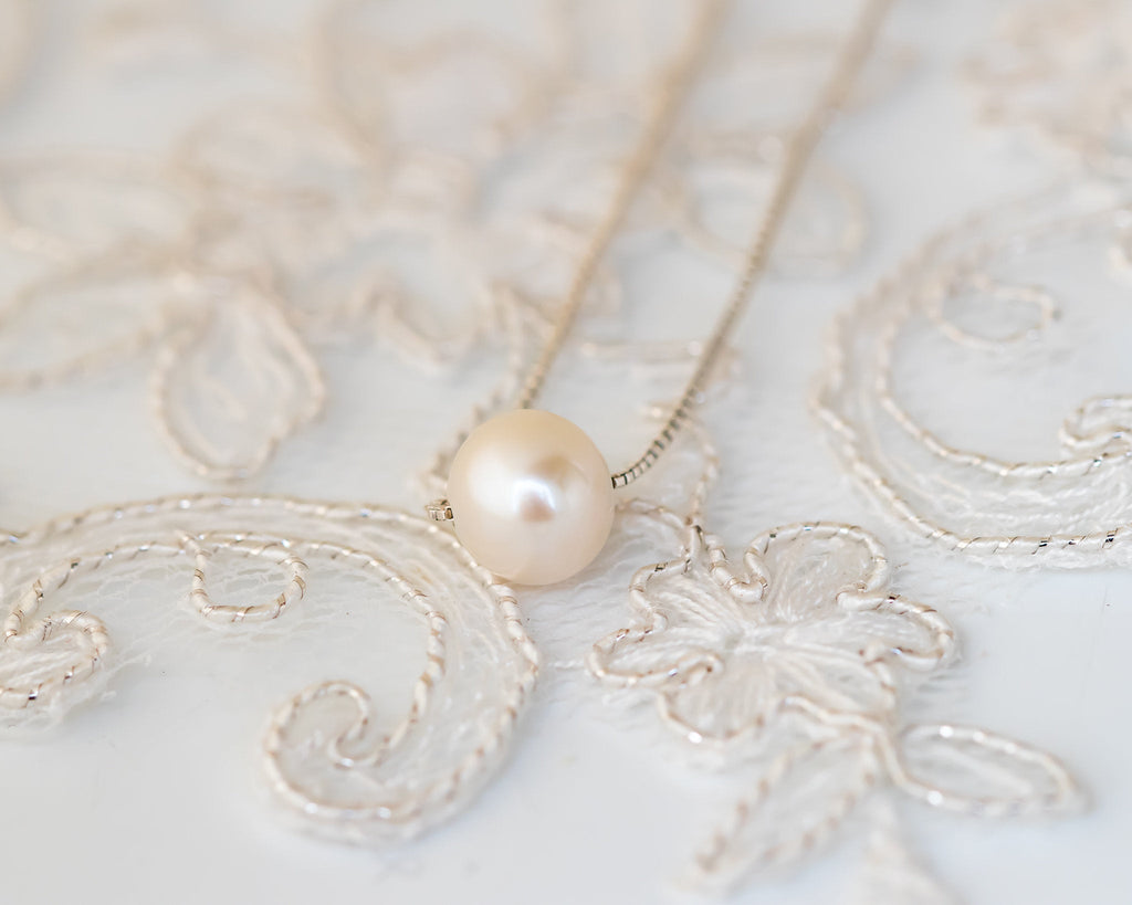 Pearl Necklace, Natural Pearl Necklace, Wedding Necklace, June Birthstone Necklace, 14K Gold Necklace, Gift Necklace, Anniversary Gift
