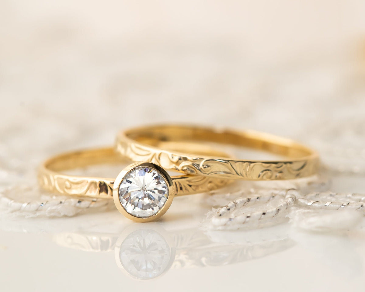 טבעת יהלום, טבעת אירוסין, סיון לוטן - Sivan Lotan Jewelry - Diamond Engagement Ring, Floral Diamond Ring, Floral Engagement Ring, Bezel Diamond Ring, 0.5 CT Diamond Ring, 14K / 18K Gold Diamond Ring