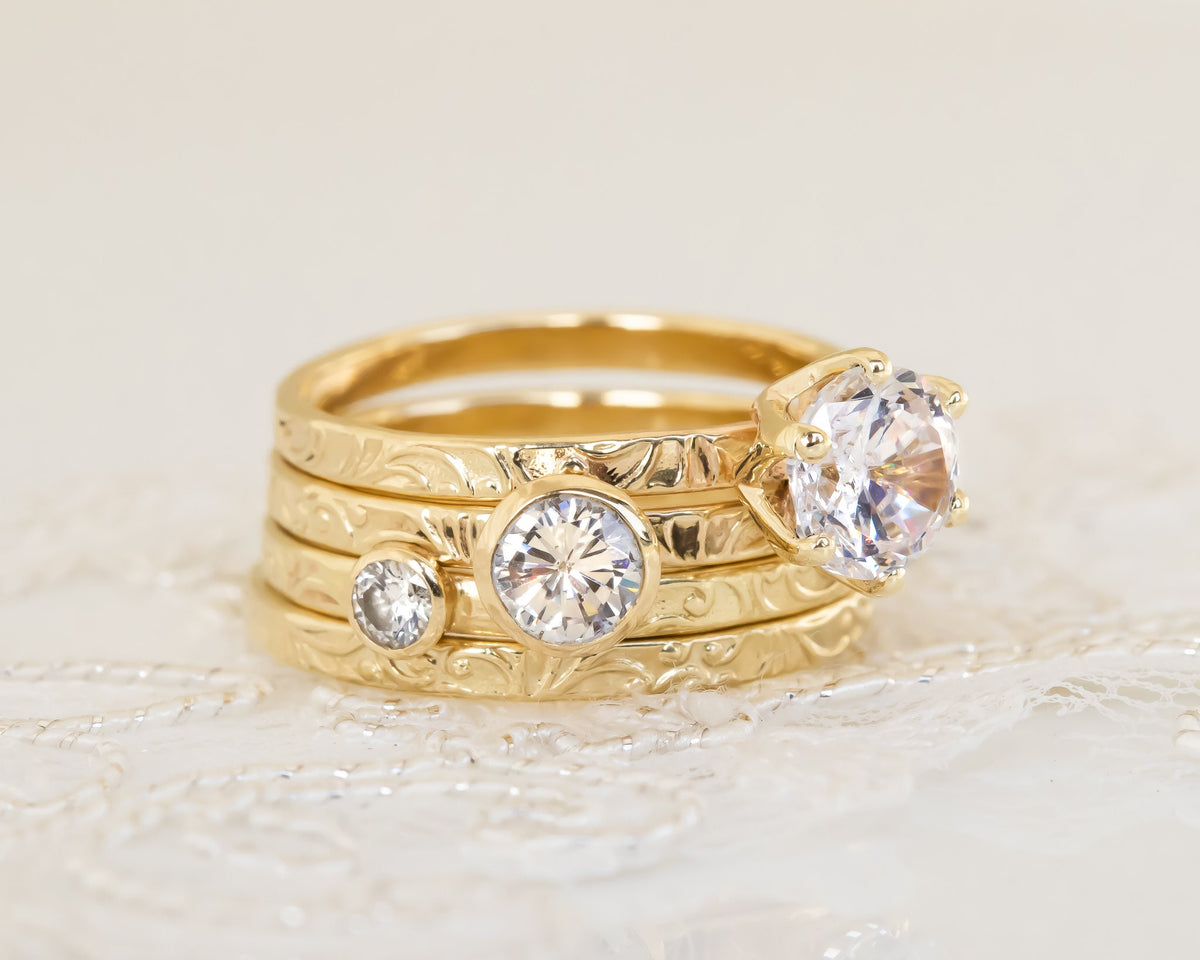 טבעת יהלום, טבעת אירוסין, סיון לוטן - Sivan Lotan Jewelry - Diamond Engagement Ring, Floral Diamond Ring, Floral Engagement Ring, Bezel Diamond Ring, 0.5 CT Diamond Ring, 14K / 18K Gold Diamond Ring