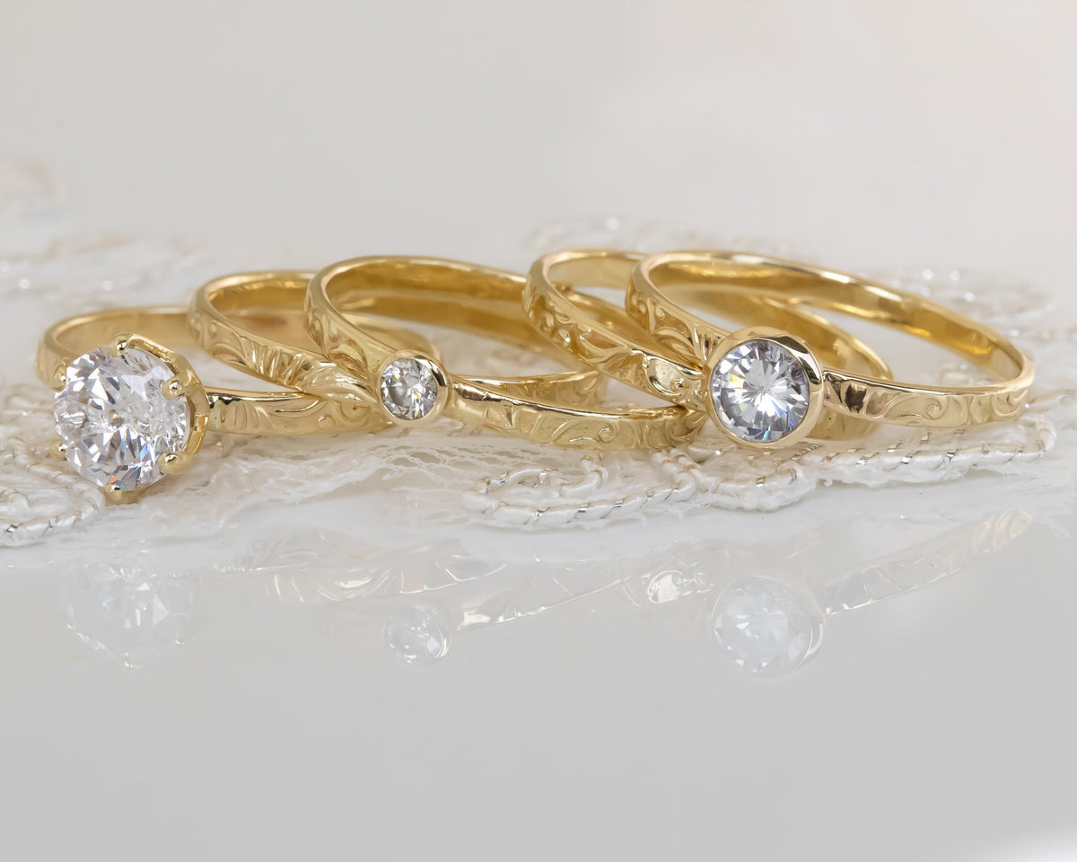 טבעת יהלום, טבעת אירוסין, סיון לוטן - Sivan Lotan Jewelry - Diamond Engagement Ring, Floral Diamond Ring, Floral Engagement Ring, Bezel Diamond Ring, 0.5 CT Diamond Ring, 14K / 18K Gold Diamond Ring