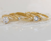טבעת יהלום, טבעת אירוסין, סיון לוטן - Sivan Lotan Jewelry - Diamond Engagement Ring, Floral Diamond Ring, Floral Engagement Ring, Bezel Diamond Ring, 0.5 CT Diamond Ring, 14K / 18K Gold Diamond Ring
