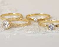 טבעת יהלום, טבעת אירוסין, סיון לוטן - Sivan Lotan Jewelry - Diamond Engagement Ring, Floral Diamond Ring, Floral Engagement Ring, Bezel Diamond Ring, 0.5 CT Diamond Ring, 14K / 18K Gold Diamond Ring