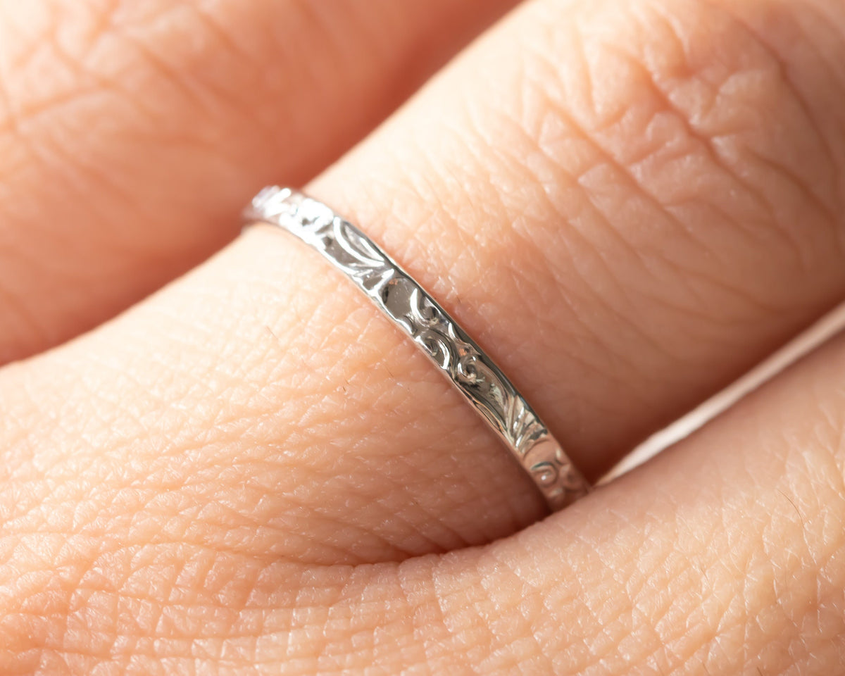 Matching Engagement ring and wedding Ring set - Bridal set, Floral Diamond ring, small diamond ring, wedding band, 14k solid gold ring set.