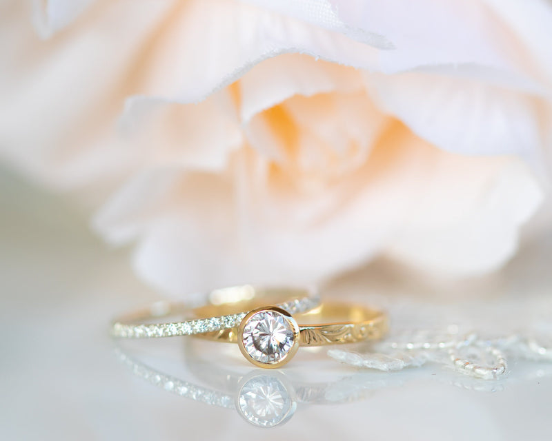  טבעת יהלום, טבעת אירוסין, סיון לוטן - Sivan Lotan Jewelry - Diamond Engagement Ring, Floral Diamond Ring, Floral Engagement Ring, Bezel Diamond Ring, 0.5 CT Diamond Ring, 14K / 18K Gold Diamond Ring