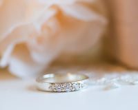 Diamond Wedding Band , Anniversary Ring, Wedding Diamond Ring, 14K Gold Unique Diamond Ring